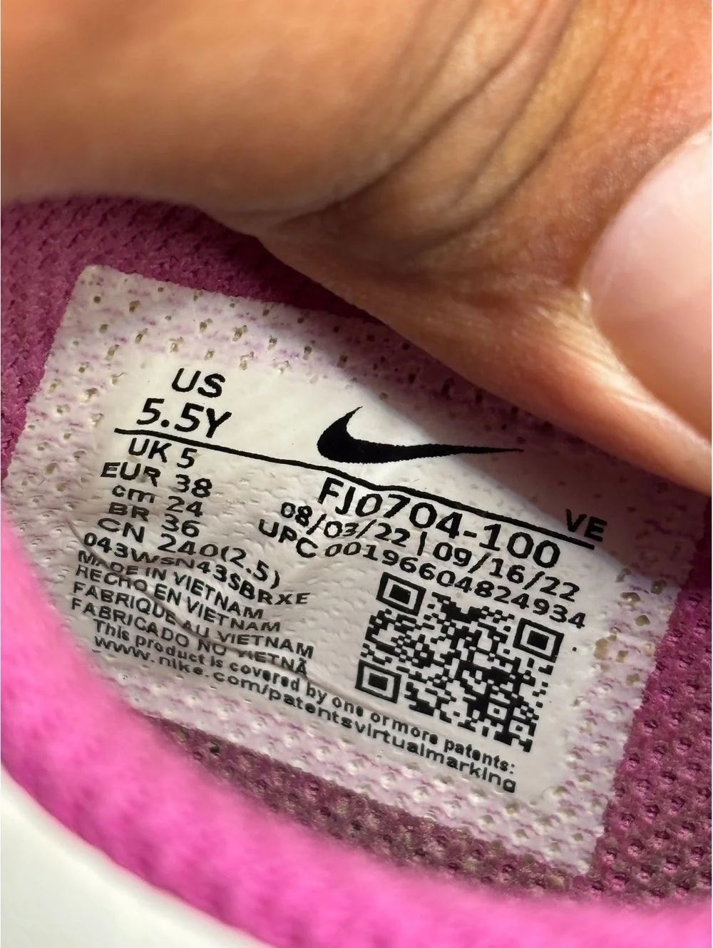 Nike dunk low active fuchsia GS